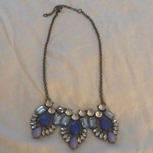 Jcrew blue jewel necklace